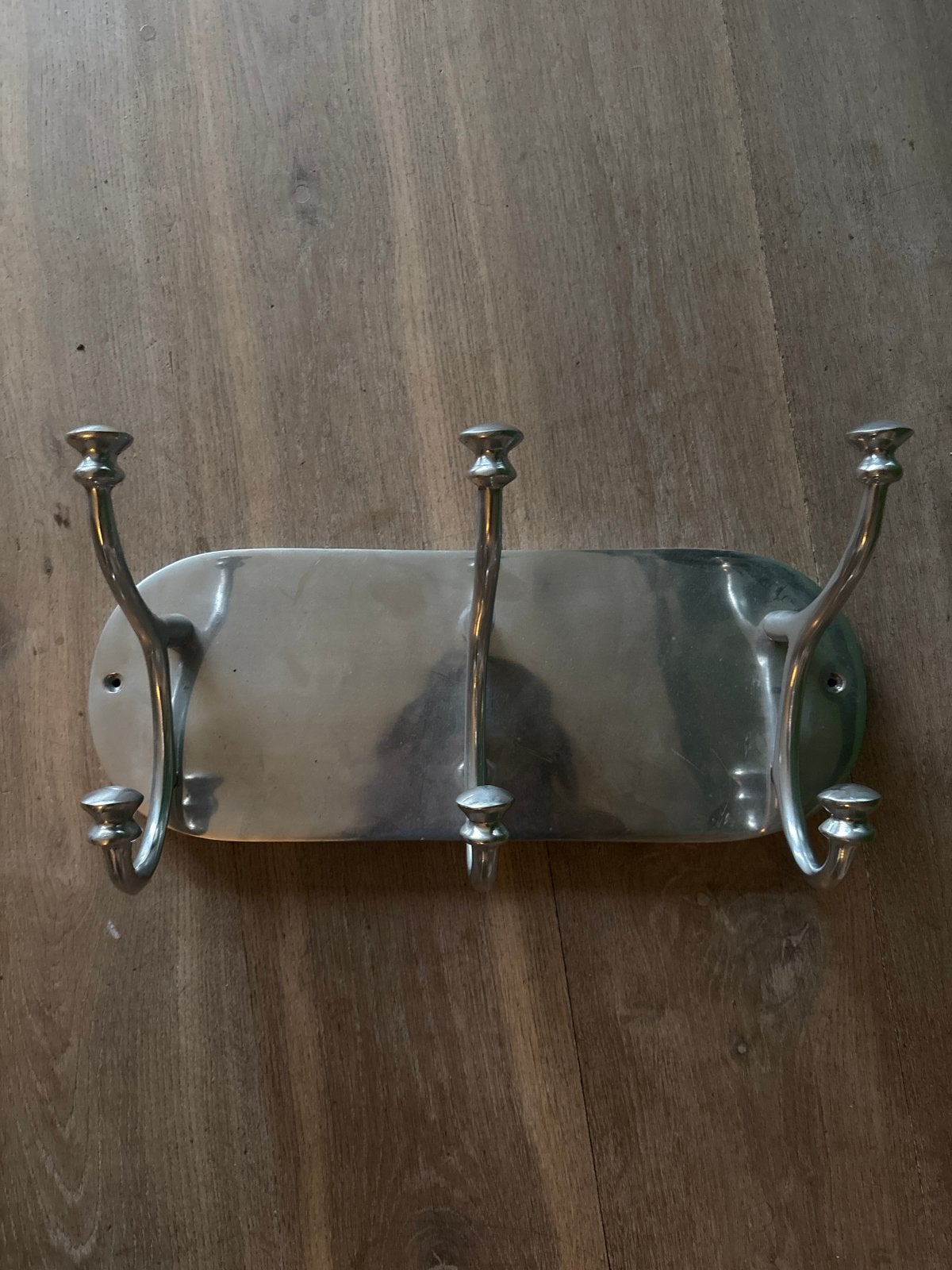 Metalen wandkapstok met 3 dubbele haken, Gebruikt, Minder dan 100 cm, Metaal, Ophalen