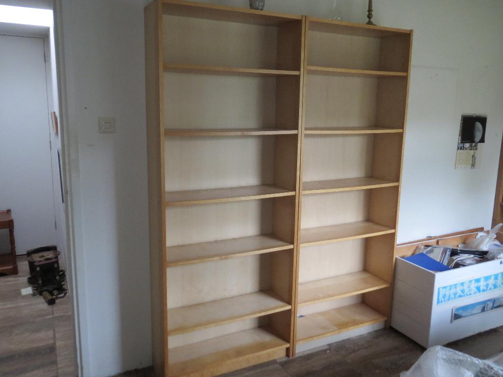 2 boekenkasten, Huis en Inrichting, Kasten | Boekenkasten, Ophalen, Met plank(en), Gebruikt, 200 cm of meer