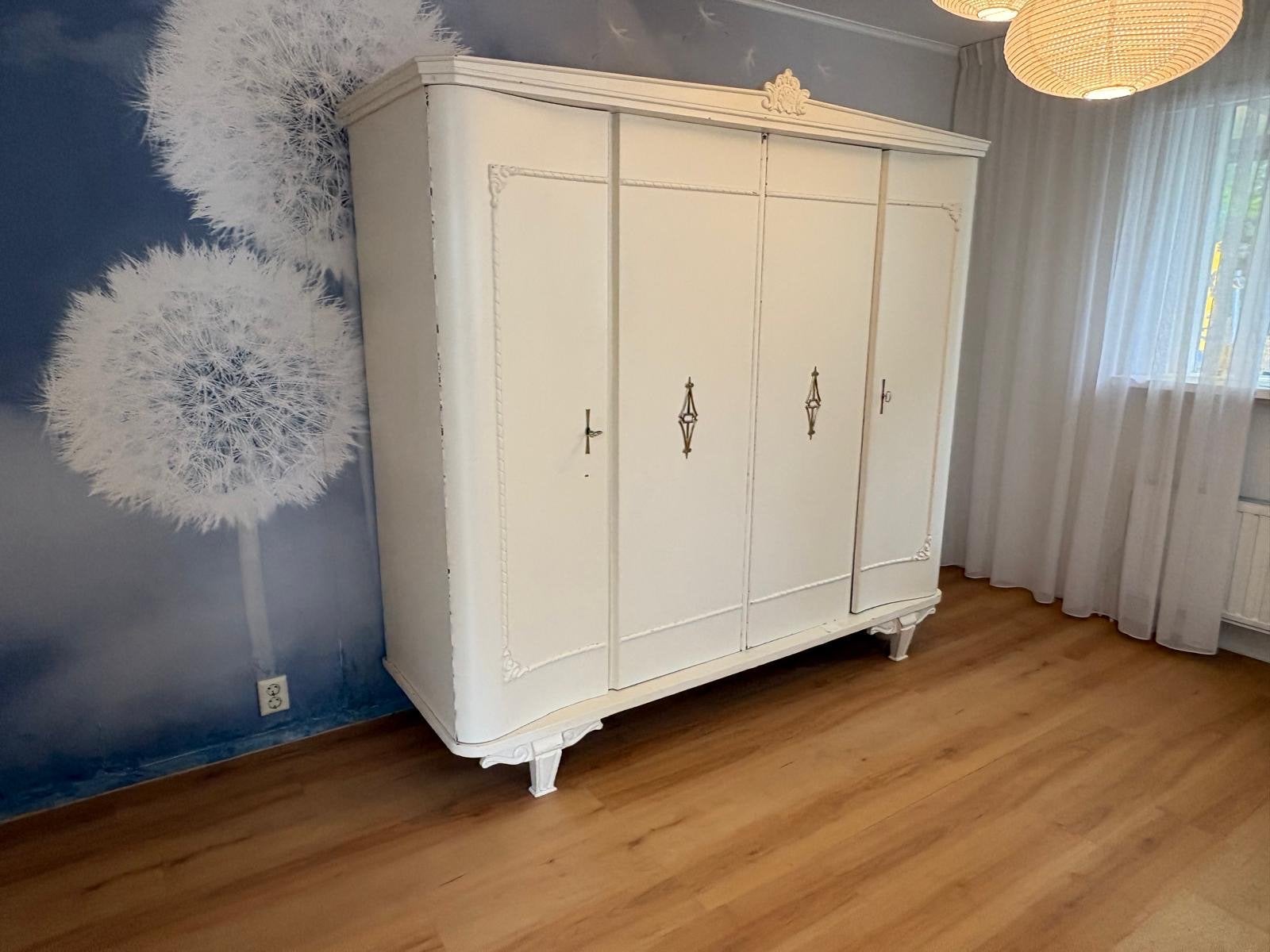 Antieke brocante vintage kledingkast 200x192 cm, Antiek en Kunst, Antiek | Meubels | Kasten, Ophalen