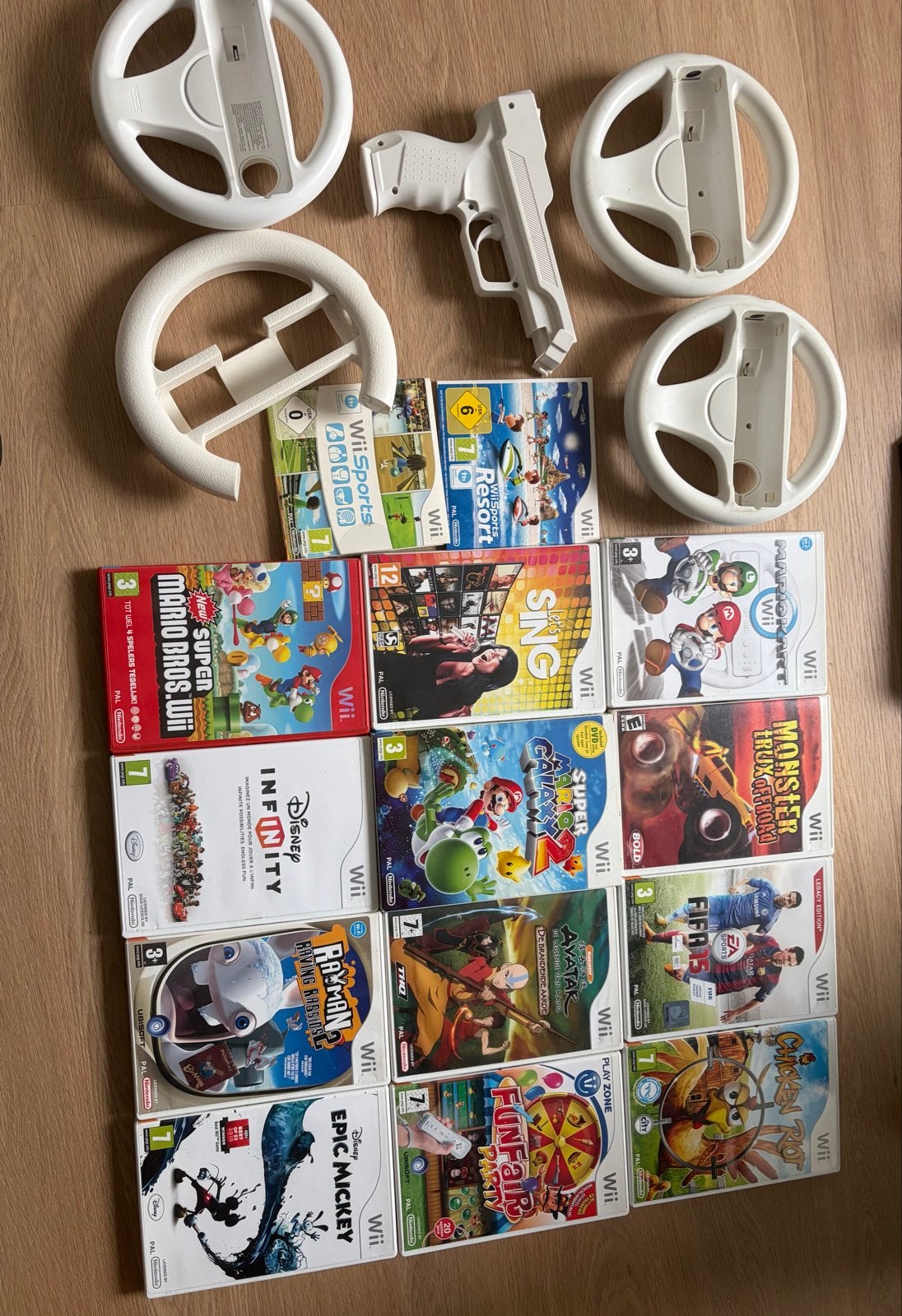 Zwarte Nintendo Wii+MotionPlus in originele doos14 spellen, Ophalen, Gebruikt, Overige genres, Eén computer
