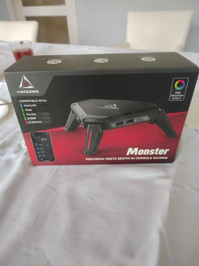 Aimzenix Monster Console Gaming Adapter RGB, Spelcomputers en Games, Nieuw, RGB verlichting, Overige typen, Overige merken