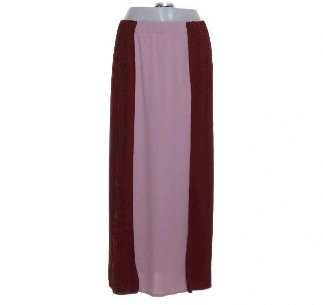 Max Mara Leisure Burgundy Maxi Rok Nieuw M, Kleding | Dames, Rokken, Maat 38/40 (M), Verzenden, Max Mara Leisure, Nieuw