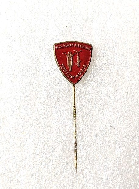 volmetaal speld fa v Steijn Zoeterwoude fietsen bromfietsen, Verzamelen, Speldjes, Pins en Buttons, Ophalen of Verzenden, Overige onderwerpen