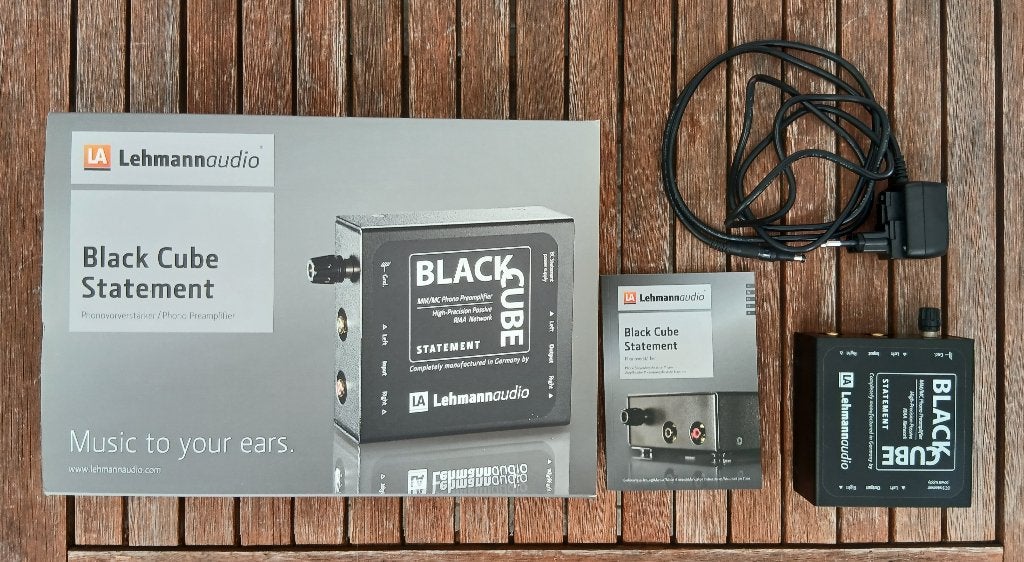 Lehmann Black Cube Statement phonovoorversterker MM/MC, Ophalen, Zo goed als nieuw, Platenspeler-onderdeel, Thorens