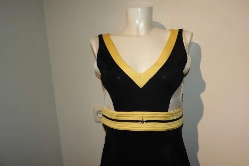 Class Cavalli mooie retro vintage look jurk bedel voorkant M, Maat 38/40 (M), Gedragen, Meerkleurig, Verzenden