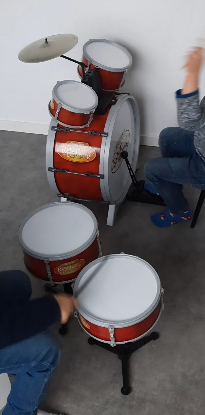 kinder drumstel, Muziek en Instrumenten, Ophalen, Gebruikt, Overige merken