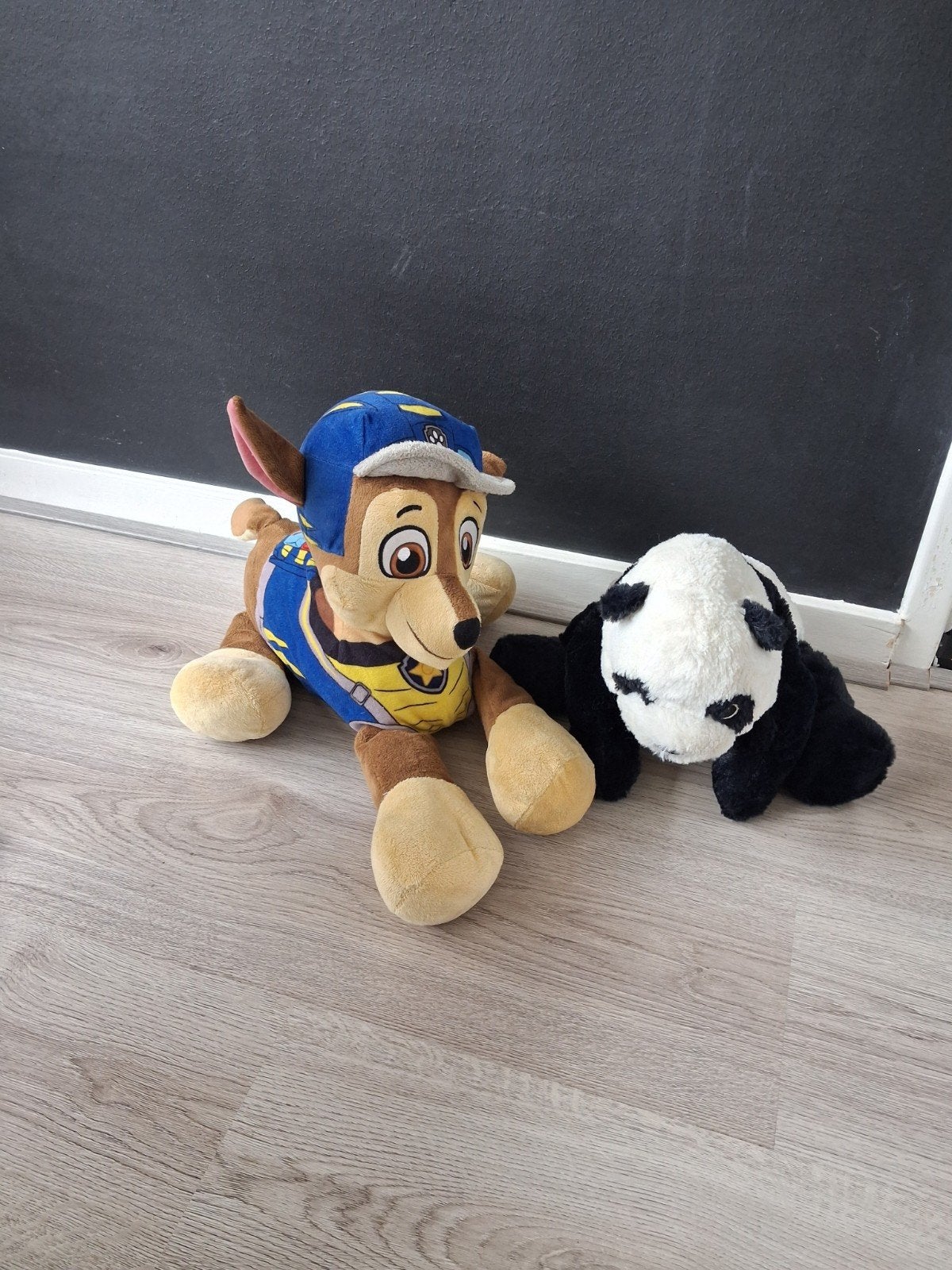Paw Patrol Chase en Panda Knuffels, Ophalen, Gebruikt, Hond, Middelgroot (20 tot 80 cm)