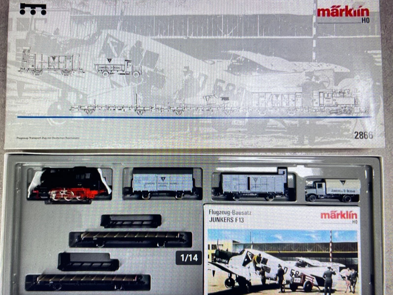 ** NIEUW ** Märklin 2866 ** VLIEGTUIGTRANSPORT **, Wisselstroom, Treinset, Nieuw, Ophalen of Verzenden