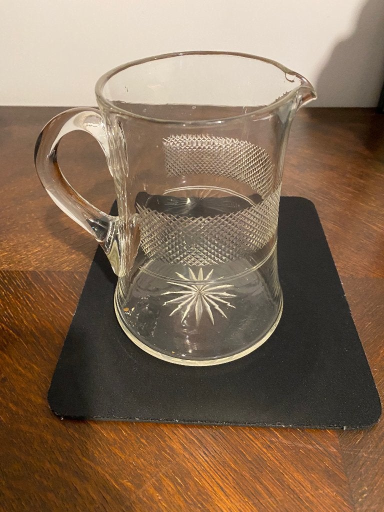 Glazen waterkan Wilhelminakristal, Ophalen of Verzenden