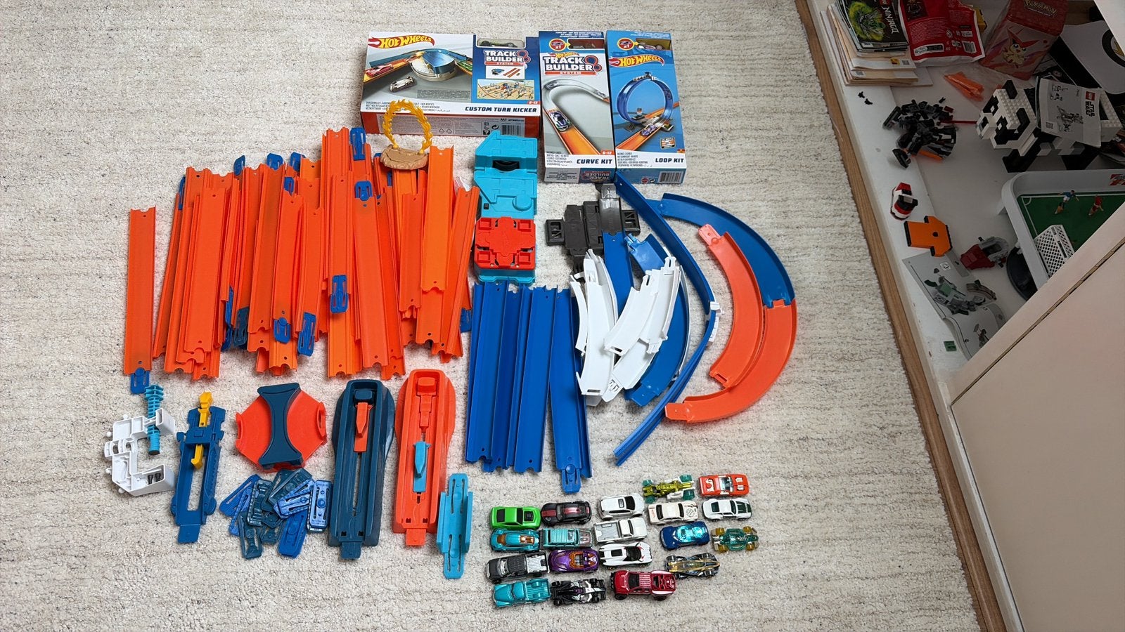 Grote set hotwheels, Ophalen of Verzenden, Zo goed als nieuw, Handmatig, Hot Wheels