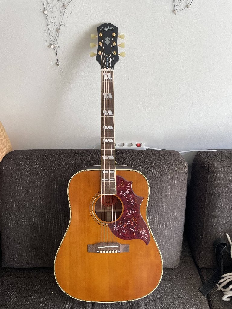 Epiphone Hummingbird AAN - Nieuwstaat, Ophalen, Nieuw, Western- of Steelstringgitaar