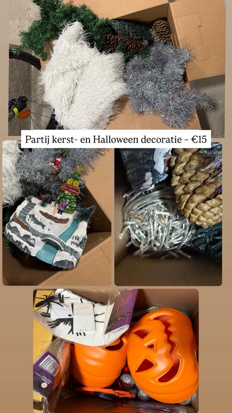 Partij kerst- en Halloween decoratie, Hobby en Vrije tijd, Feestartikelen, Gebruikt, Versiering, Halloween of Griezel, Ophalen