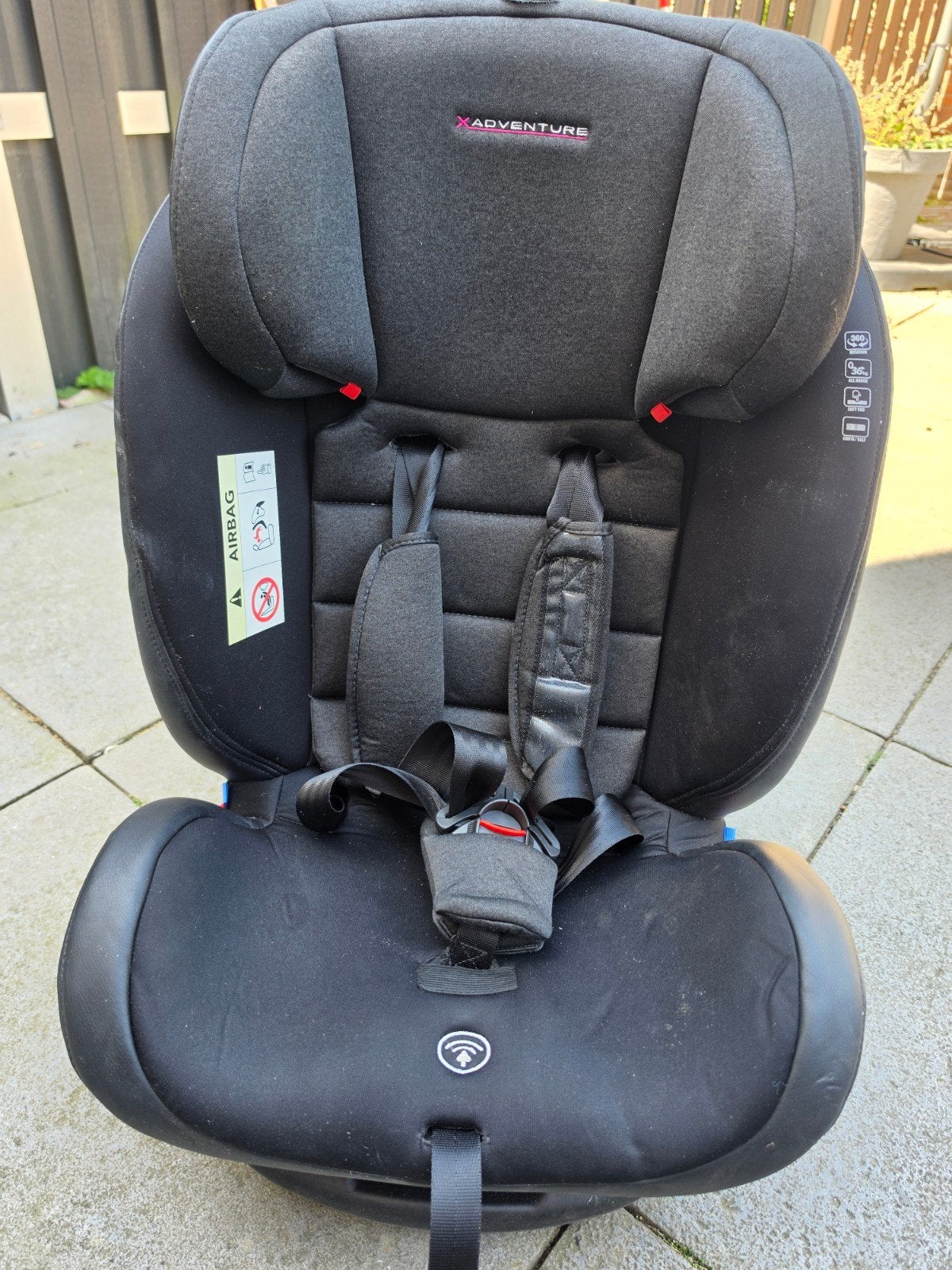 X-Adventure autostoel 360 draaibaar 0-36 kg Isofix/Gordel, Ophalen, Gebruikt, Overige merken, Isofix
