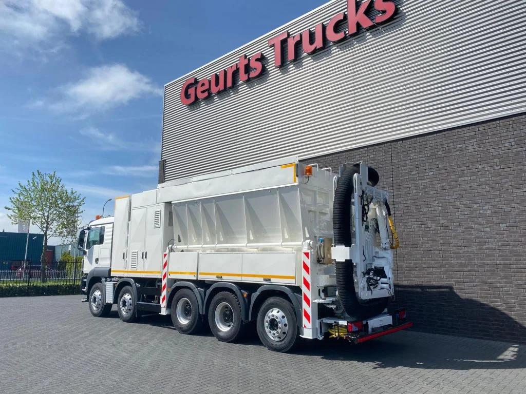 MAN TGS 35.440 10X4-6 BL TRIDEM RSP SAUGBAGGER/SUCTIONEXAVAT, Euro 5, Standkachel, MAN, Wit