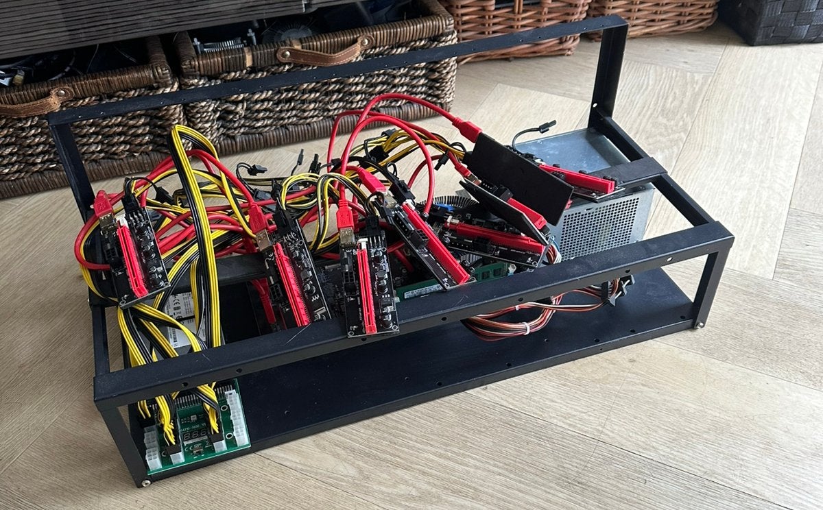 Mining / AI / Render Rig / 8 GPU’s / werkt perfect!, Ophalen of Verzenden, Zo goed als nieuw, GDDR6, PCI-Express 4