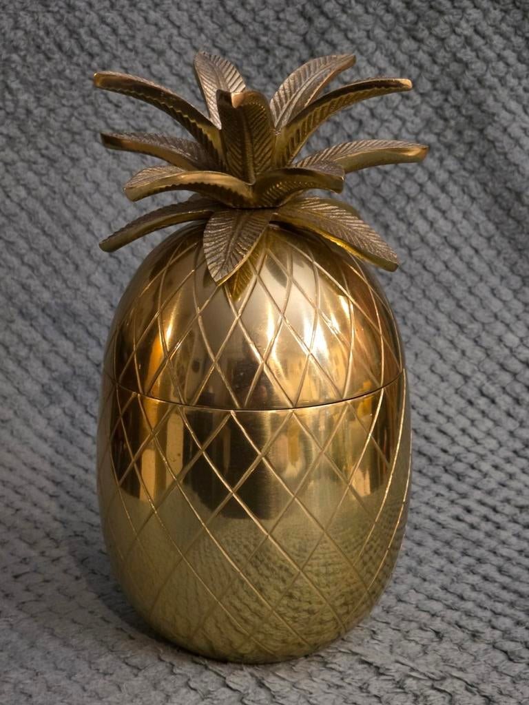 Bloomingville Yuichi ijsemmer ananas goud, Huis en Inrichting, Woonaccessoires | Overige, Ophalen of Verzenden