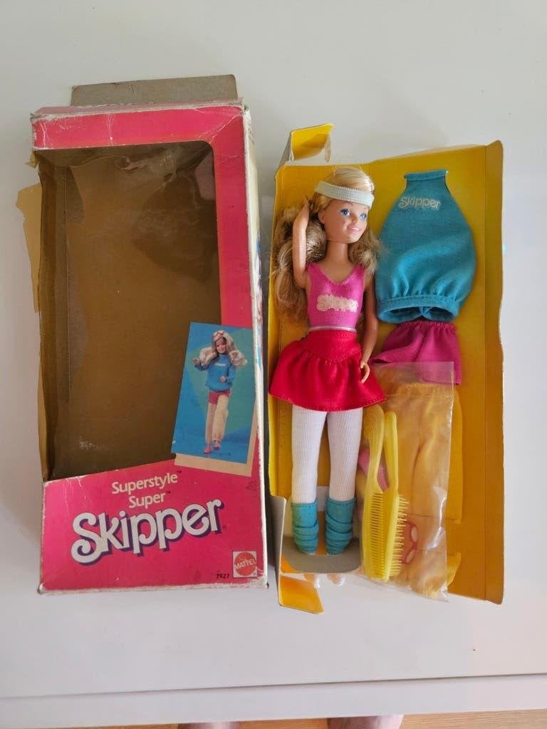 Vintage SuperStyle Skipper Barbie 7927 in originele doos, Ophalen of Verzenden, Gebruikt, Barbie