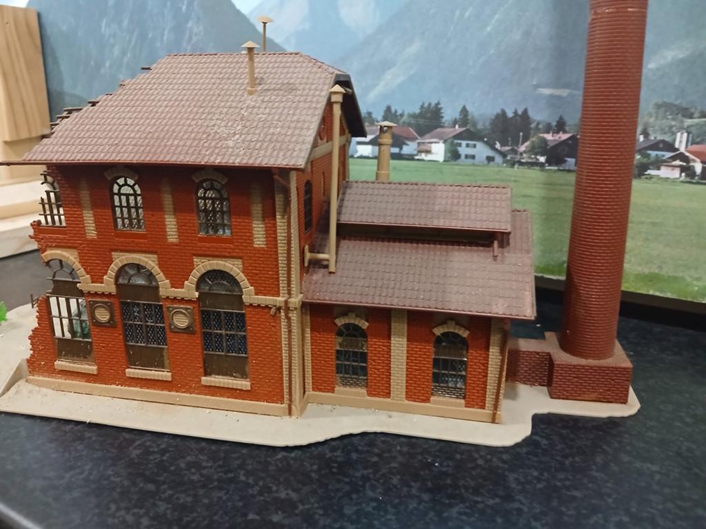 Vollmer HO Fabrikant - Modelbouw Fabriek met Schoorsteen, Hobby en Vrije tijd, Ophalen of Verzenden