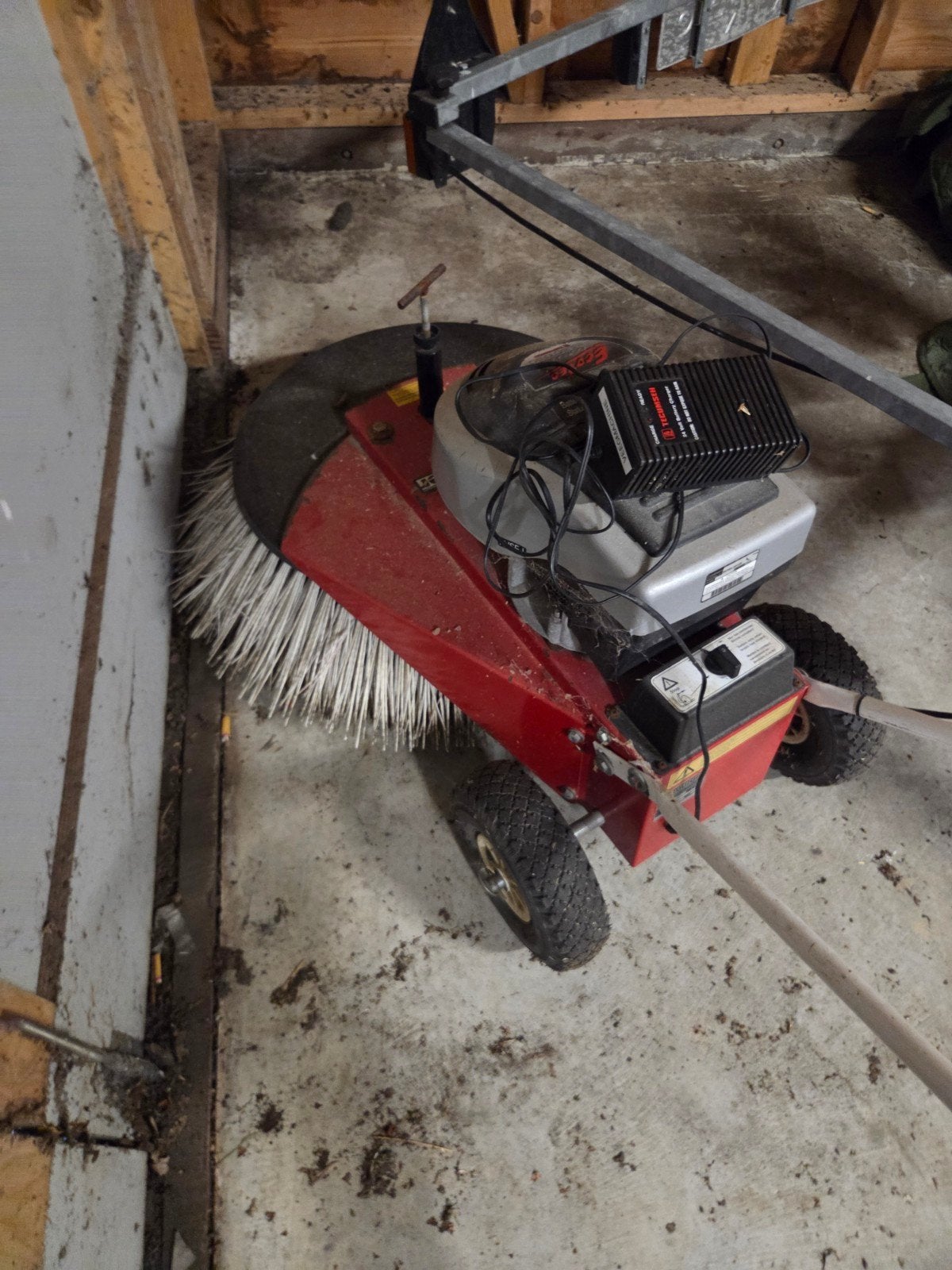 Ecolle Cordless Electric veegmachine met lader, Tuin en Terras, Ophalen of Verzenden, Gebruikt, Ecolle