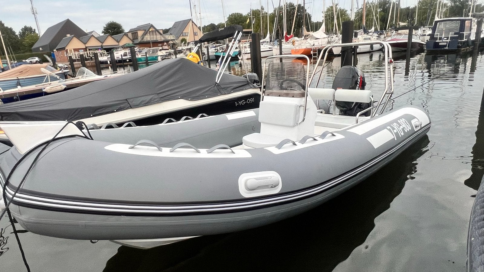 Rubberboot boot  RIB 480 suzuki df40, Ophalen, Polyester/glasvezel, Overige merken, Gebruikt