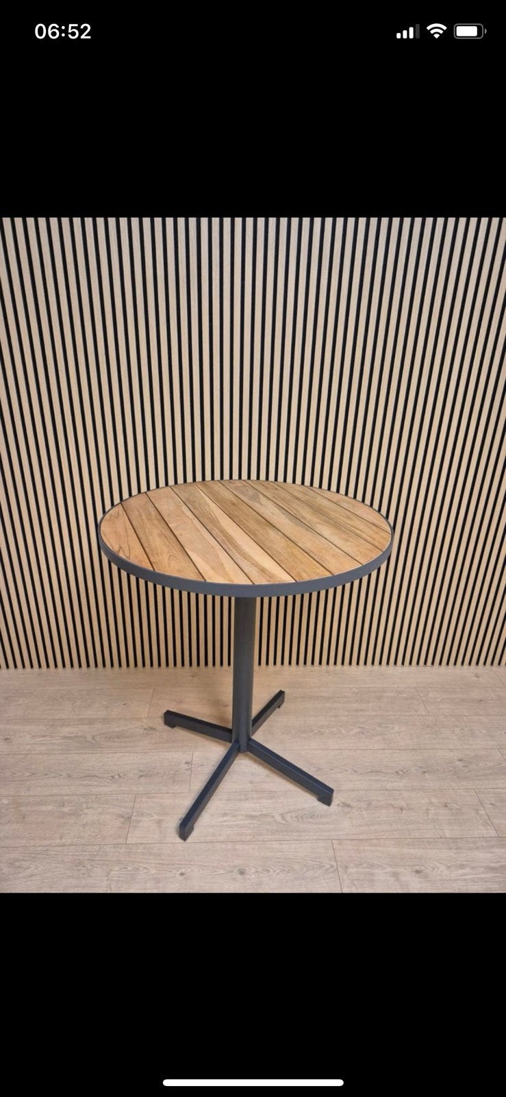 NIEUW! Taste 4SO Fiesta bartafel / statafel 90xH105, €100,-!, Ophalen, 4 zitplaatsen, Teakhout, Nieuw