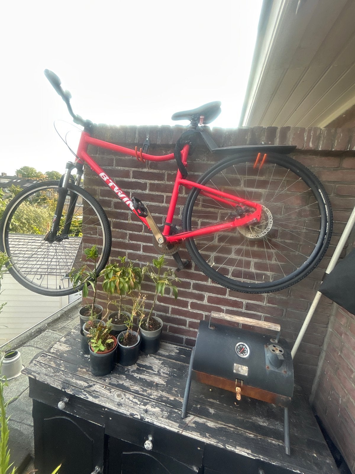 Btwin Riverside heren mountainbike - Oliebeurt nodig, 28 inch, Gebruikt, Vering, Meer dan 20 versnellingen