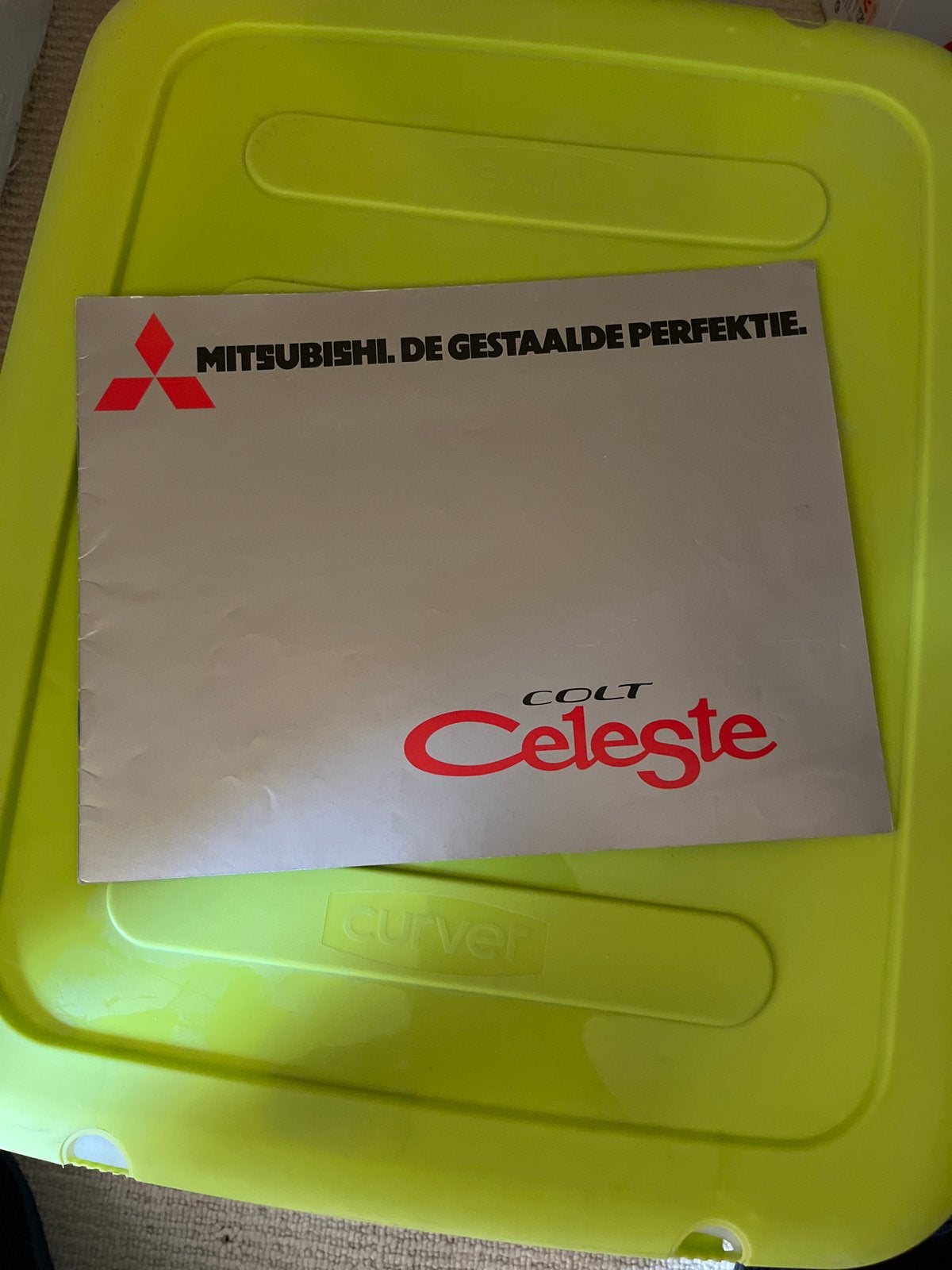 Mitsubishi Colt Celeste brochure (jaren '70), Ophalen of Verzenden, Gelezen, Mitsubishi