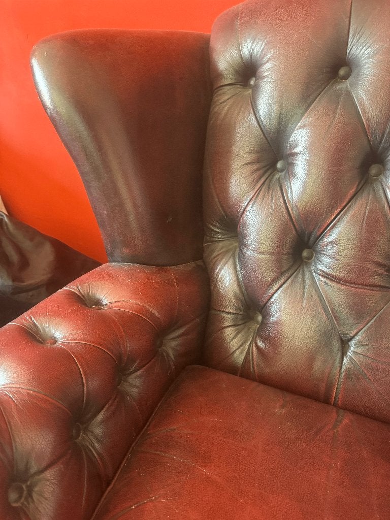 Klassieke 'Chesterfield' fauteuil, stoel, Ophalen