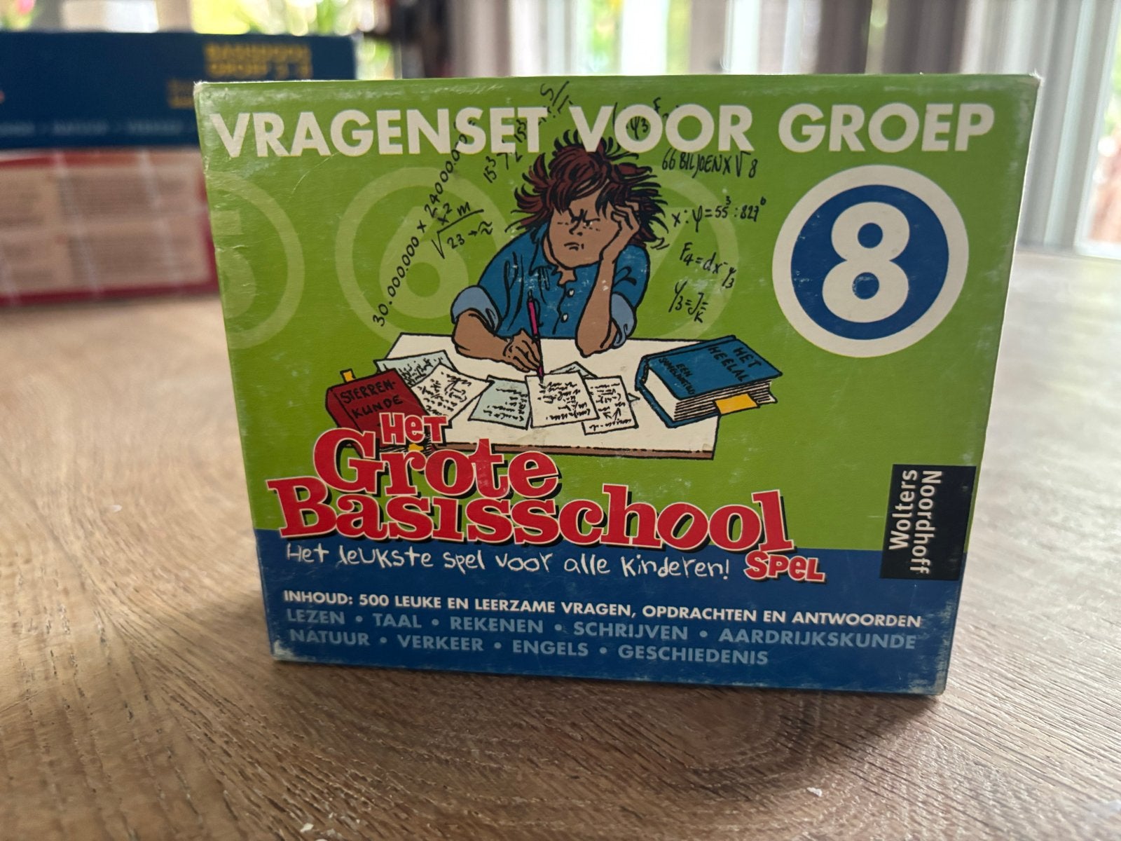 Het Grote Basisschool Spel + Vragenset Groep 8, Hobby en Vrije tijd, Gezelschapsspellen | Bordspellen, Drie of vier spelers, Ophalen