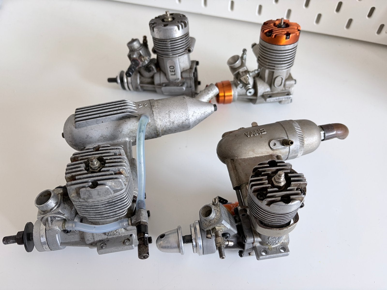 Diverse brandstof motoren 4x, Ophalen of Verzenden, Gebruikt, Nitro