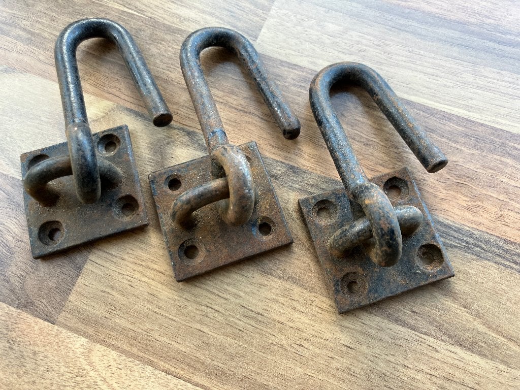 Hek-, staldeur- of dekzeilhaken (3stuks €2,50), Doe-het-zelf en Verbouw, Ophalen, Gebruikt, IJzer, Scharnier