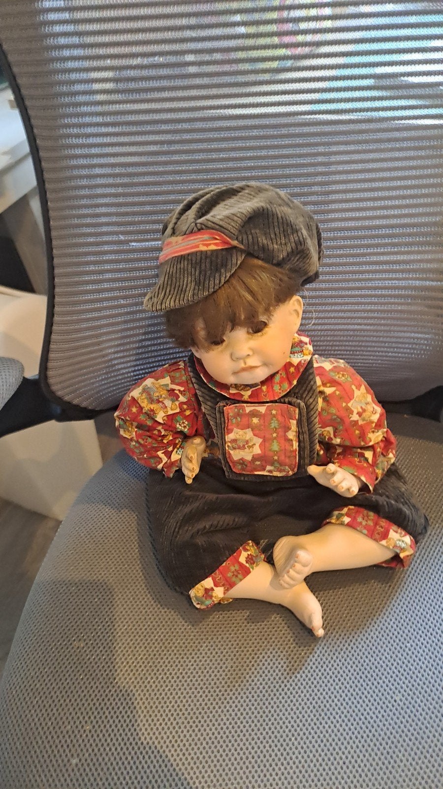Twee Vintage Porseleinen Poppen - Jongen en Meisje, Ophalen of Verzenden, Gebruikt, Pop