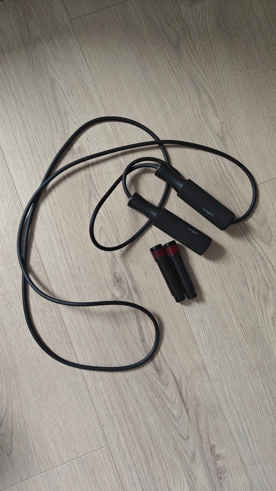 Fitness springtouw met gewichten, Ophalen