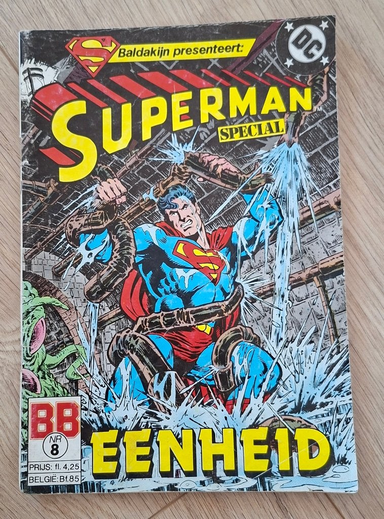 8 - Baldakijn presenteert Superman, Eén stripboek, Ophalen of Verzenden, Gelezen