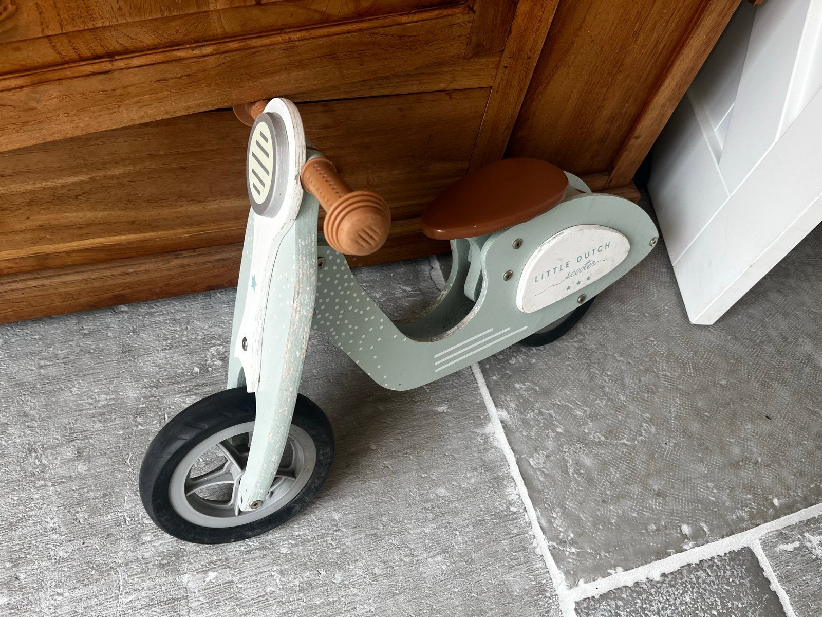 Little Dutch Houten Loopscooter - Mintgroen, Ophalen, Gebruikt, Loopfiets