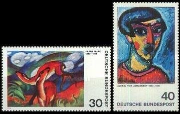 WEST DUITSLAND 1974 Schilderijen (I), Michel: 798-99, Postfr, Verzenden, BRD, Postfris