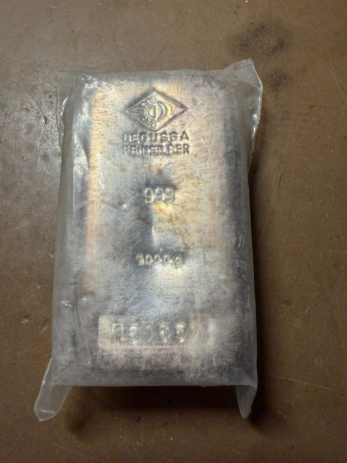 1 kilo Degussa 999 zilver in seal, Verzenden, Zilver