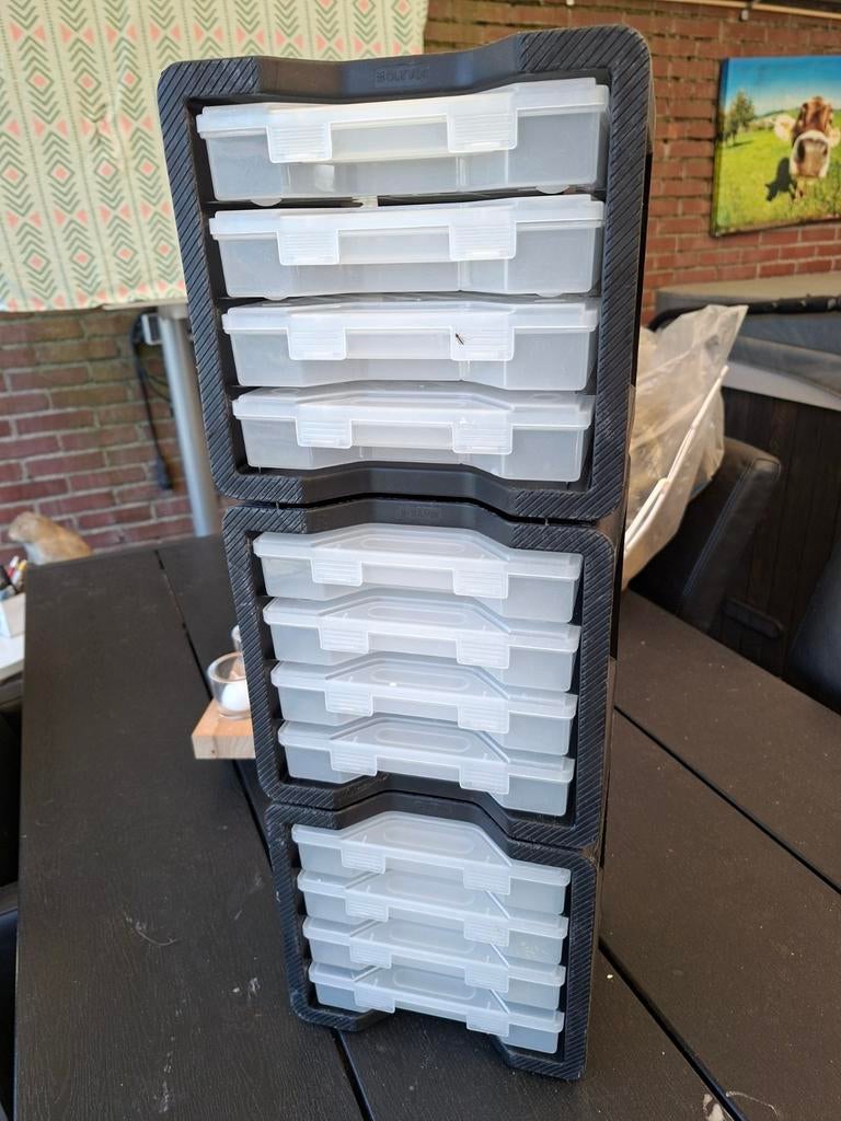 Opberg bakjes elke blok 4 stuks, Doe-het-zelf en Verbouw, Ophalen, Minder dan 50 cm, Minder dan 40 cm, Minder dan 35 cm