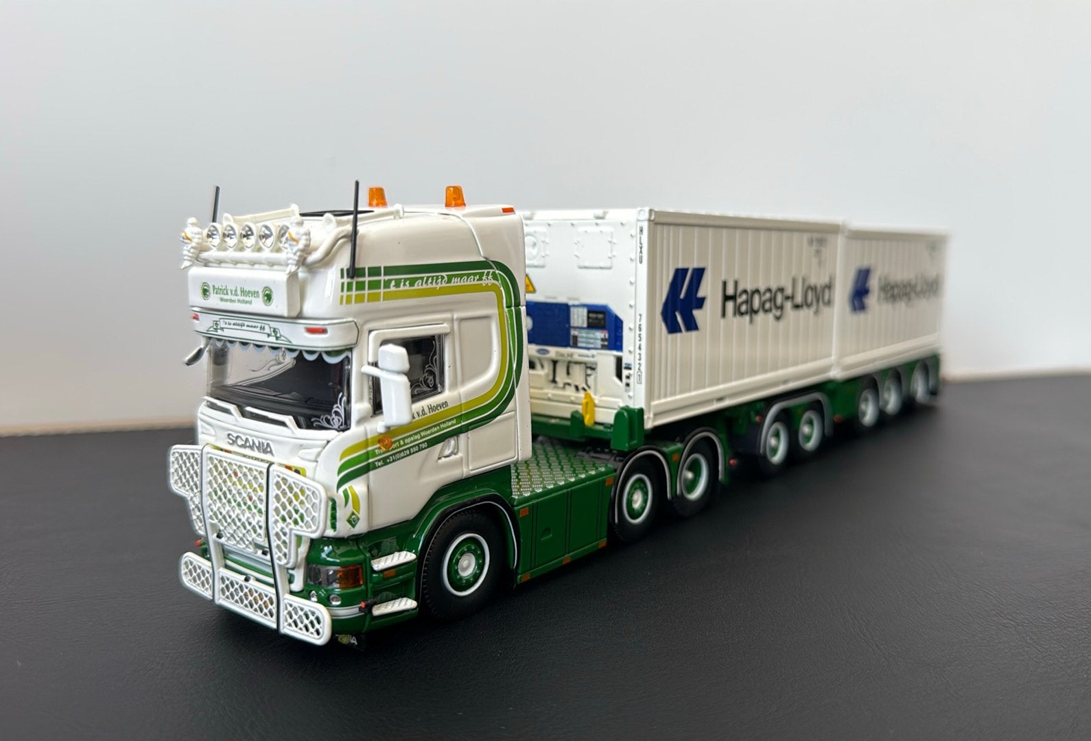Tekno patrick vd hoeven R500 containers, Hobby en Vrije tijd, Ophalen of Verzenden, Zo goed als nieuw, Bus of Vrachtwagen, Tekno
