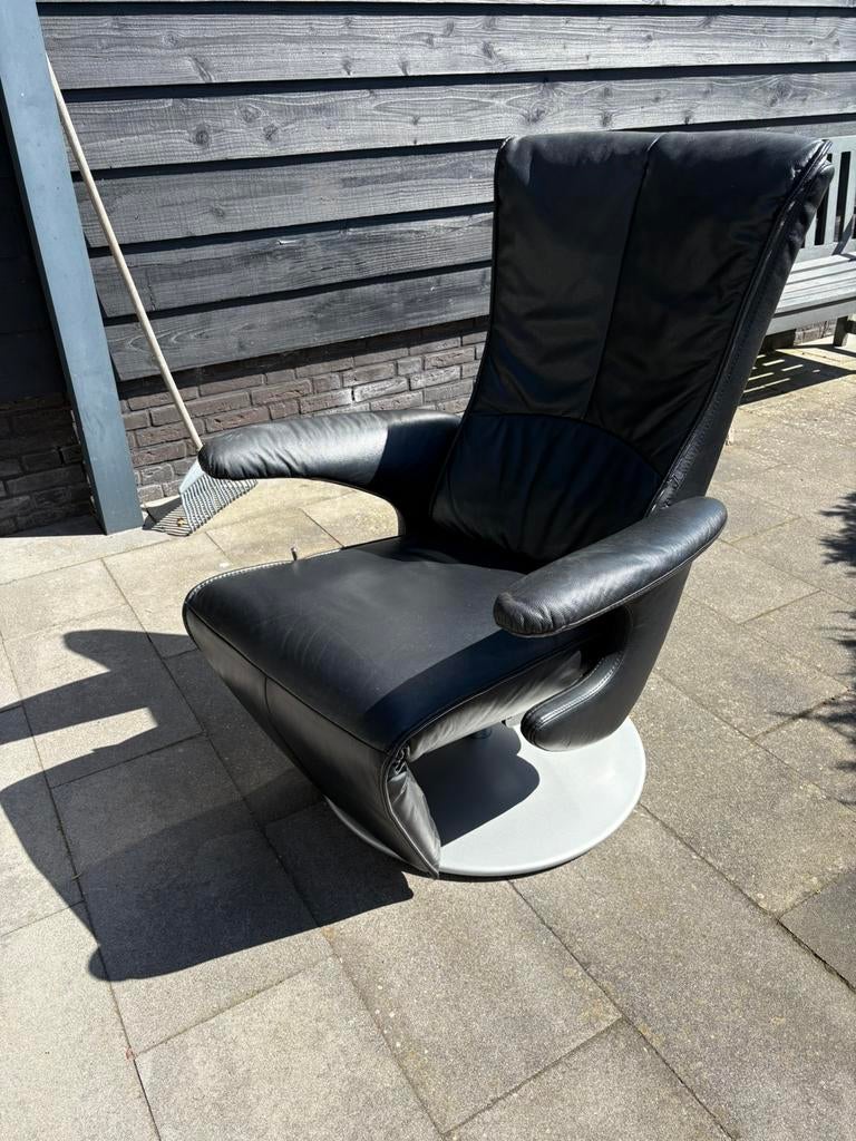Luie stoel - 360 graden - beensteun, Huis en Inrichting, Fauteuils, Ophalen, Zo goed als nieuw