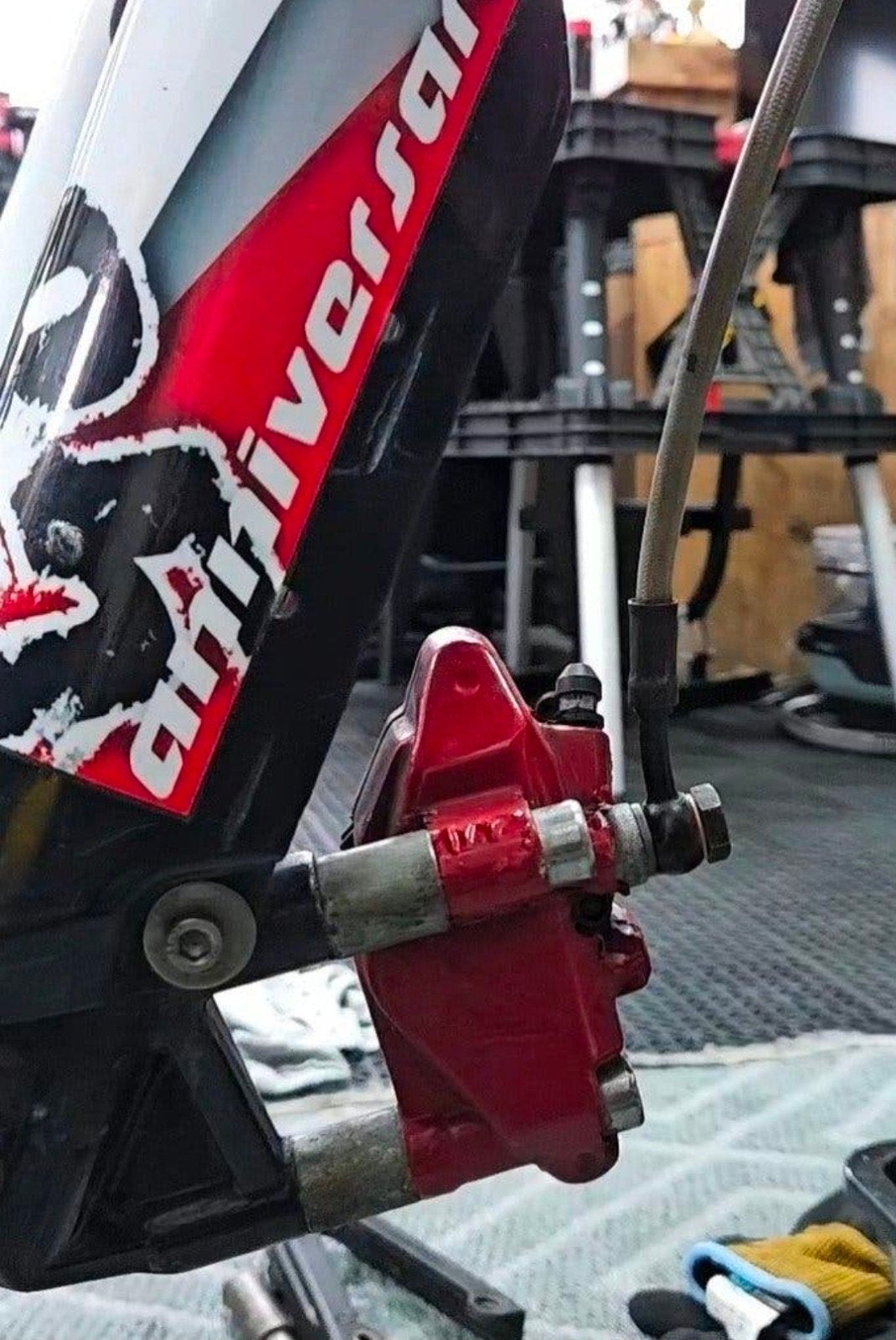 Rode remklauw voor Derbi DRD Pro, Verzenden, Gebruikt, Overige typen