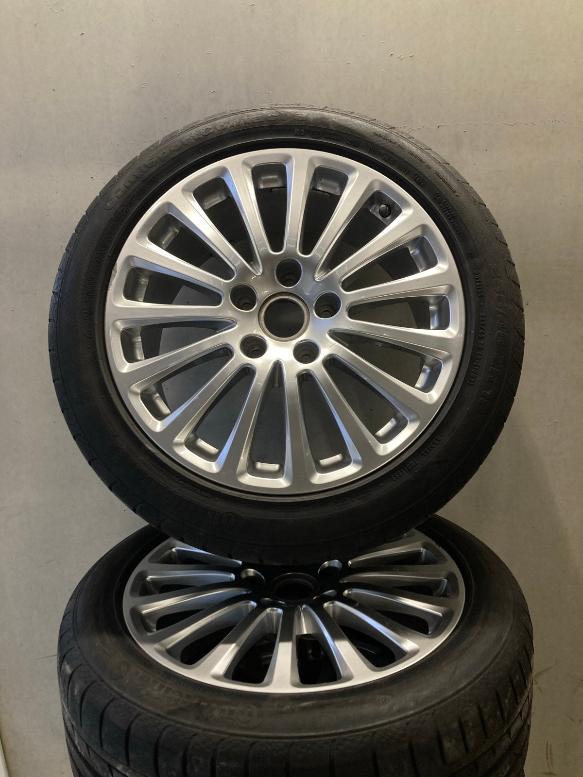 Porsche Panamera/Cayenne originele zomerwielen 19 inch, Auto-onderdelen, Banden en Velgen, Gebruikt, 255 mm, Banden en Velgen