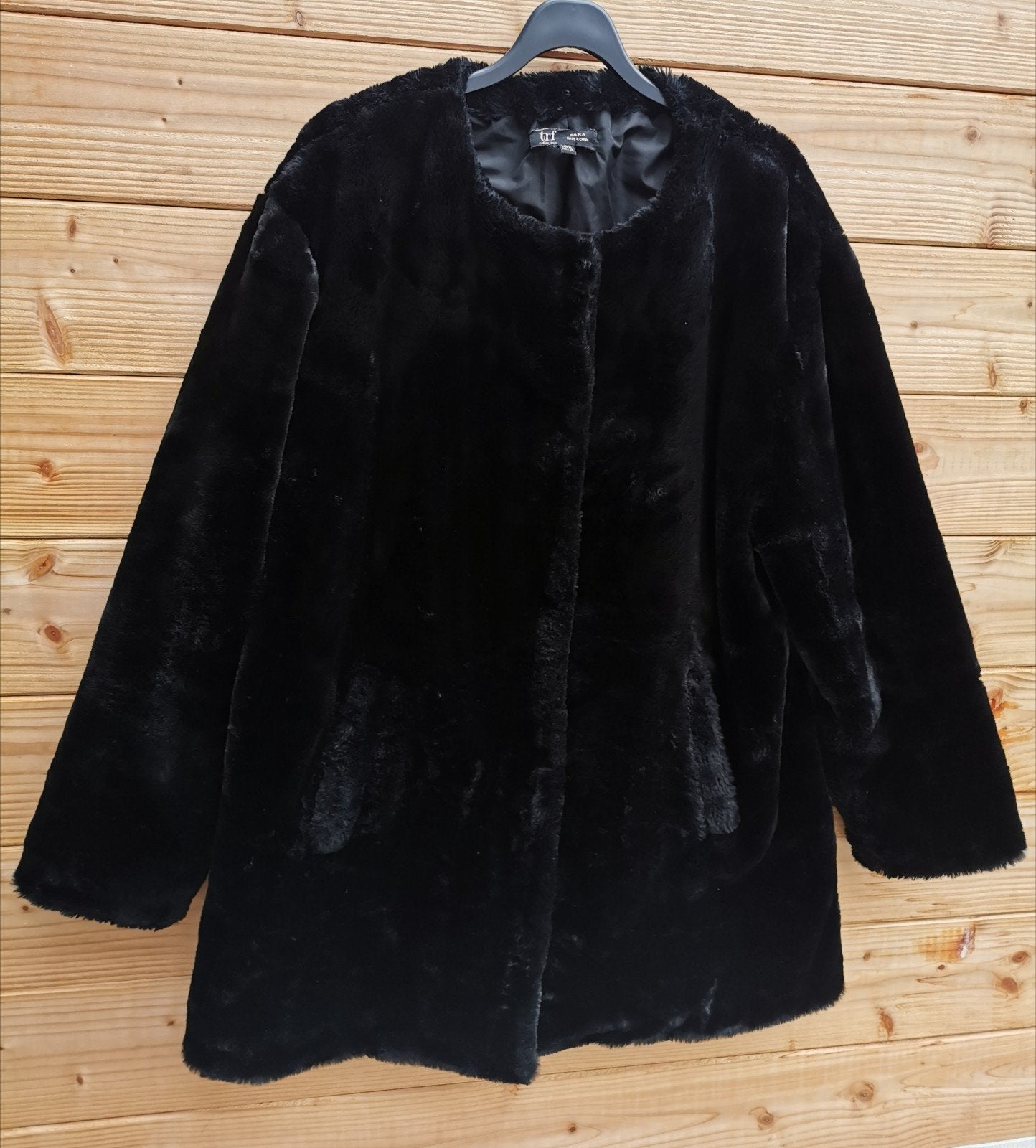 ZARA nepbont jas mt. M/L, Kleding | Dames, Maat 38/40 (M), Verzenden, Zo goed als nieuw, Zara