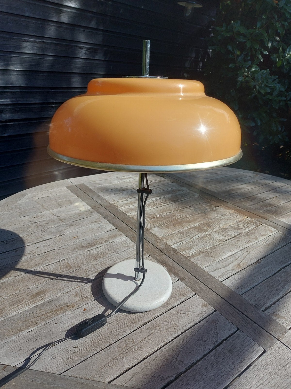 Vintage Tafellamp van Targetti Sankey, Ophalen, Overige merken, Vintage, Oranje