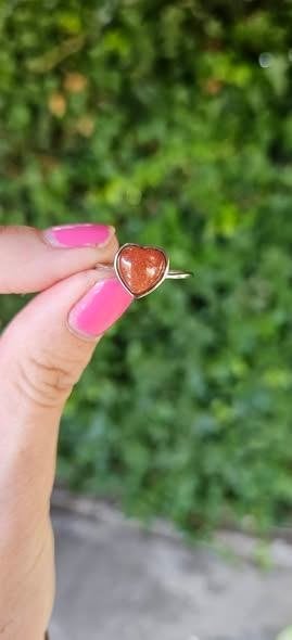 Zonnesteen ring S925 zilver , verstelbaar, Verzamelen, Mineralen en Fossielen, Ophalen of Verzenden