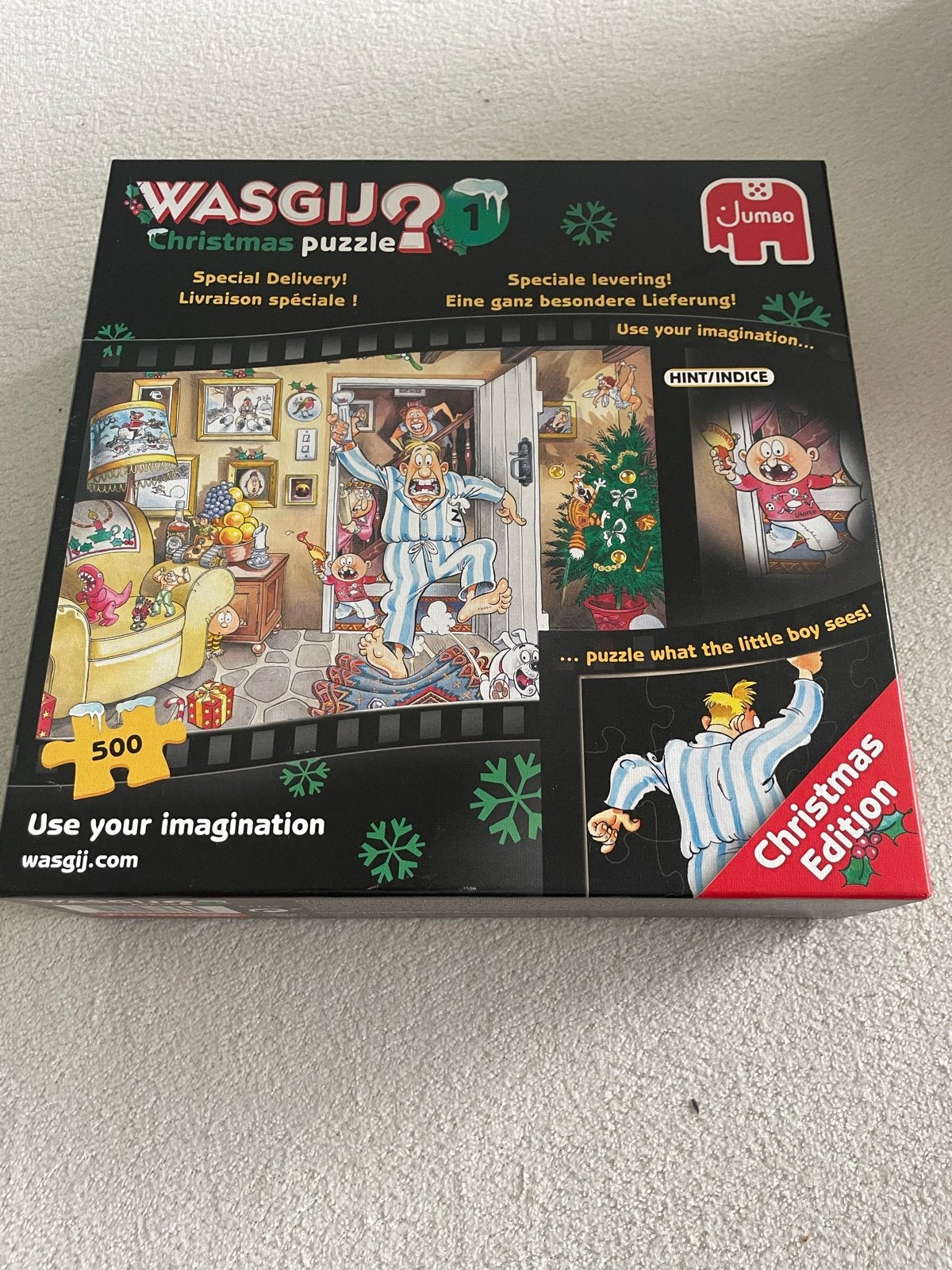 Wasgij Christmas 1 Special Delivery 500 stukjes puzzel, Kinderen en Baby's, Speelgoed | Kinderpuzzels, Verzenden, Meer dan 50 stukjes
