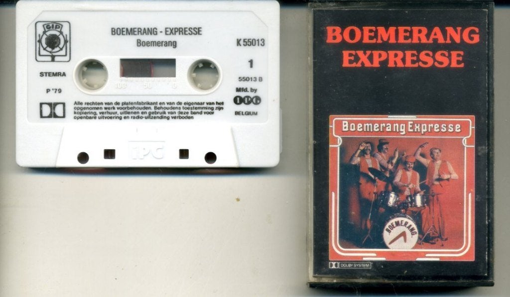 Boemerang – Boemerang Expresse 15 nrs cassettes 1979 ZGAN, 1 bandje, Ophalen of Verzenden, Zo goed als nieuw, Origineel