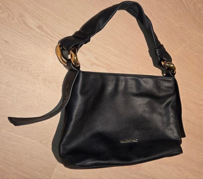 Valentino Bags Ring Re hobo schoudertas, Ophalen of Verzenden, Zo goed als nieuw, Zwart, Schoudertasje
