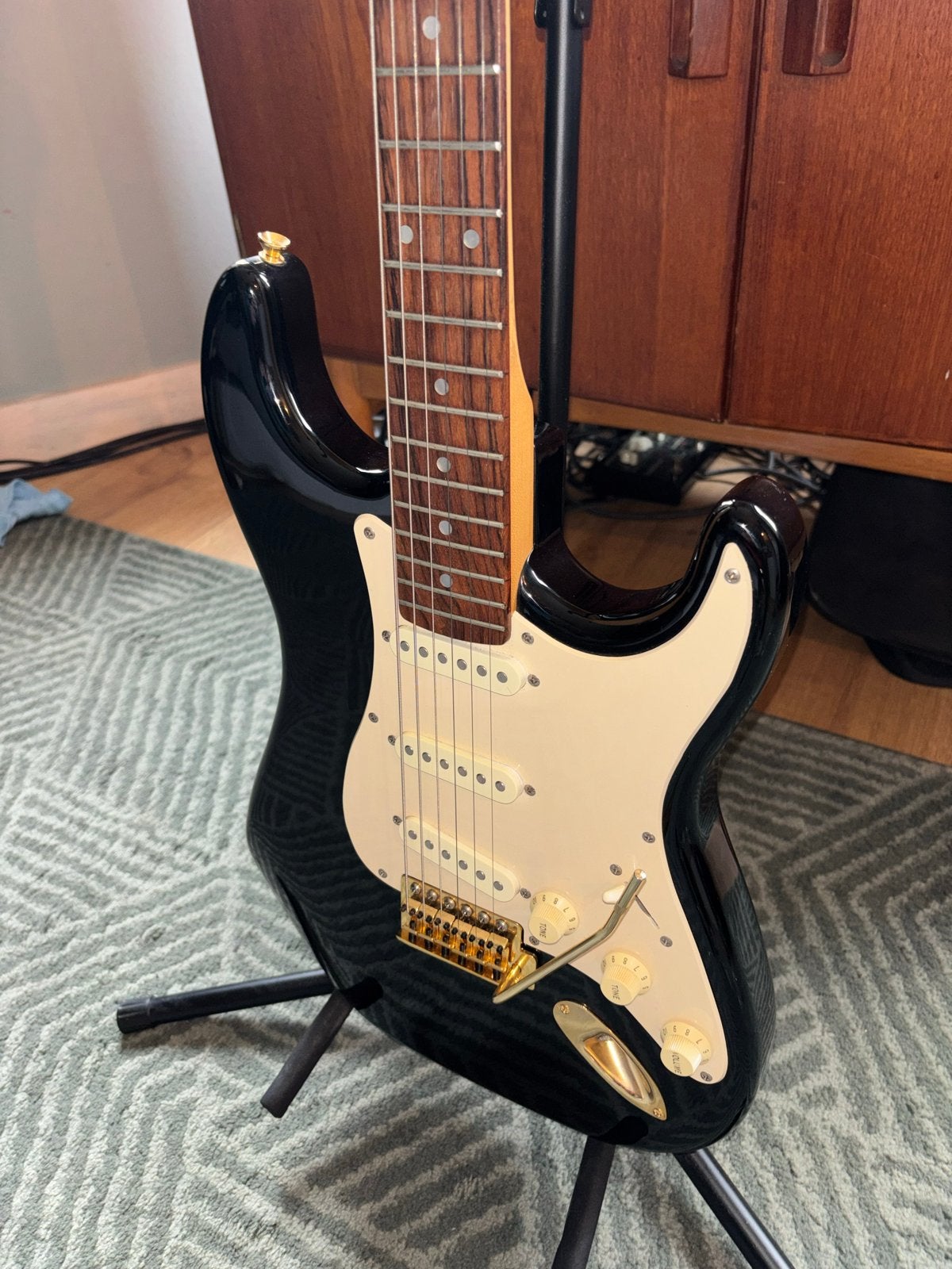 Fender Squier Stratocaster - 50th Anniversary, Ophalen, Gebruikt, Solid body, Fender