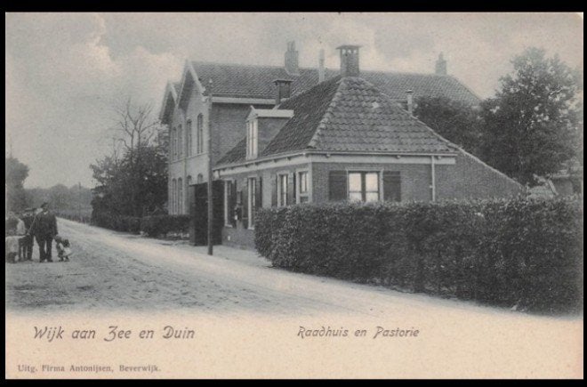 Wijk aan Zee en Duin Raadhuis & Pastorie 1911, Verzenden, Voor 1920, Gelopen, Noord-Holland